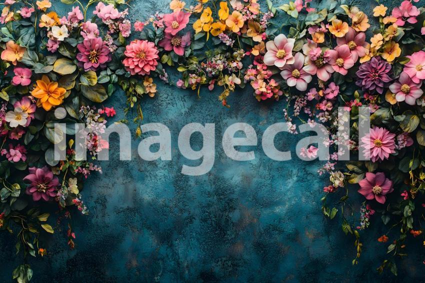 006 vintage botanical garden 15 backdrops b25043