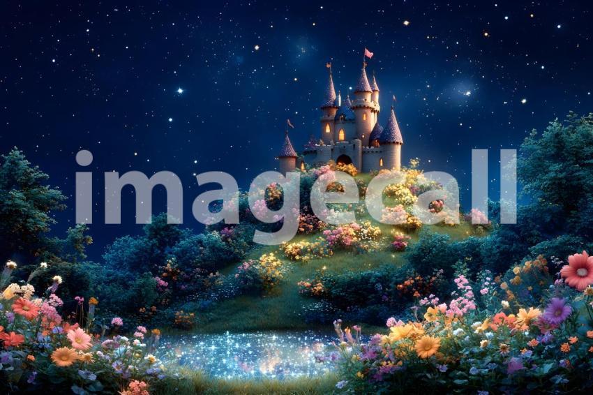 025 hilltop fairytale castle 55 backdrops b25122