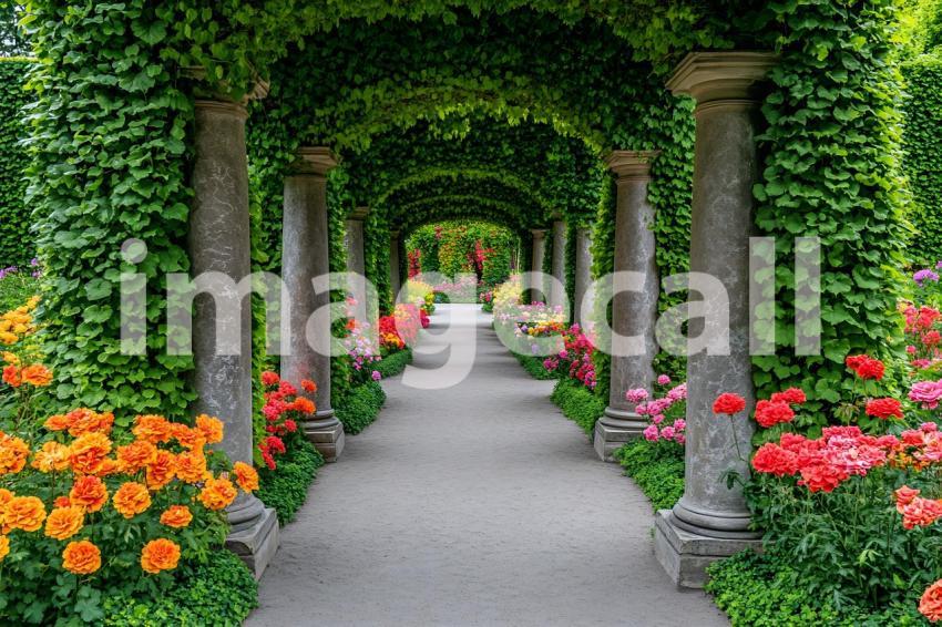 005 baroque ivy garden 15 backdrops b25058