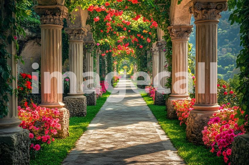 010 baroque ivy garden 15 backdrops b25058