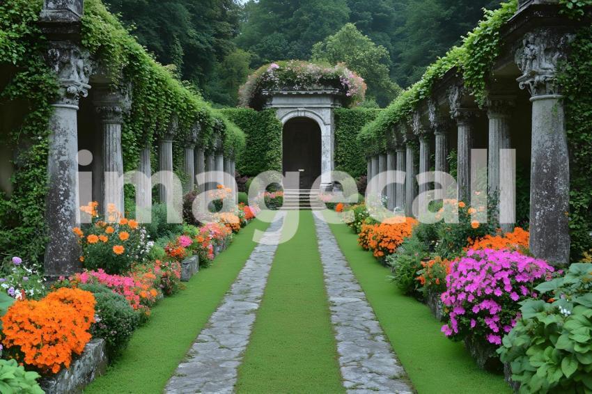 017 baroque ivy garden 15 backdrops b25058