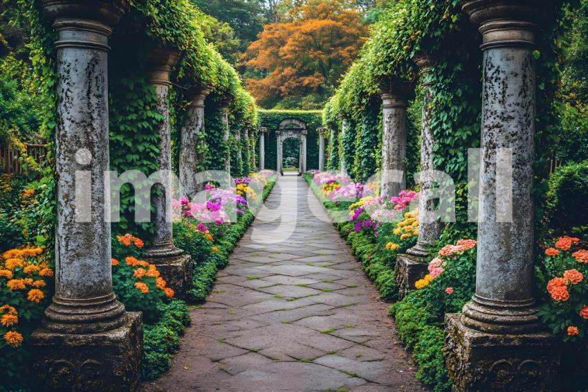 001 baroque ivy garden 15 backdrops b25058