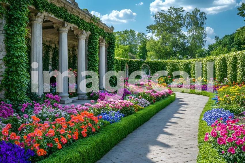 012 baroque ivy garden 15 backdrops b25058