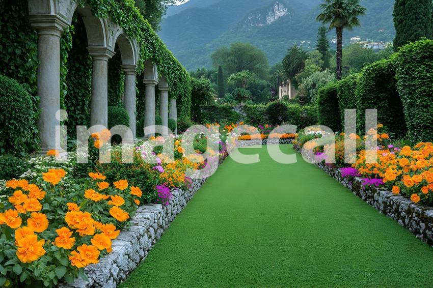 009 baroque ivy garden 15 backdrops b25058