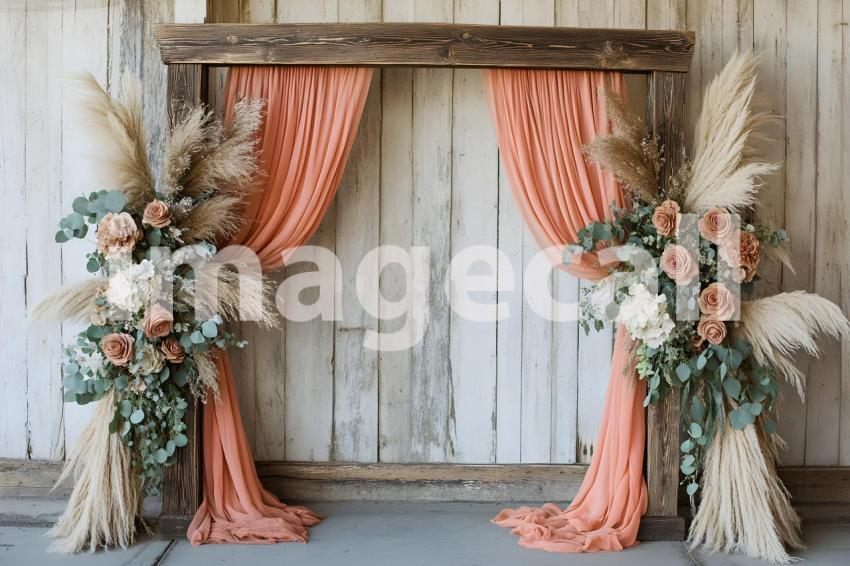 003 boho natural wood arch 50 backdrops b25257