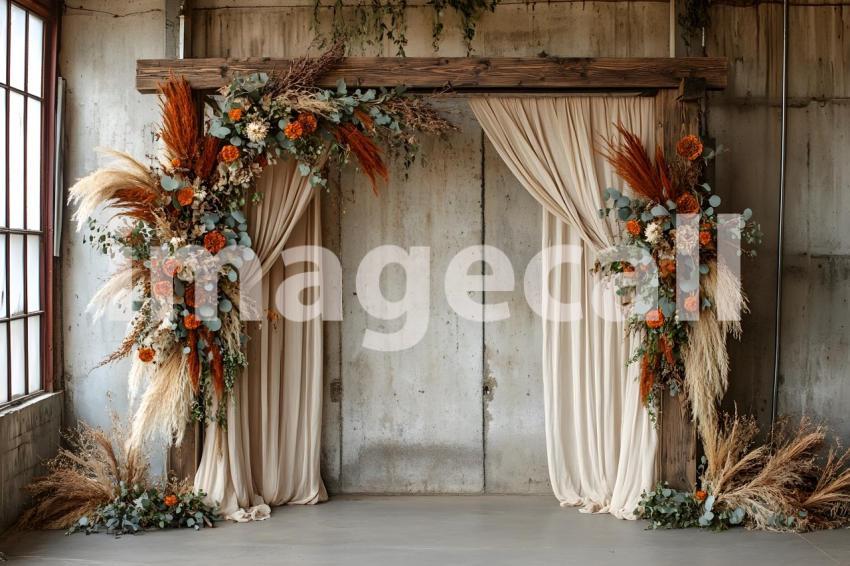 011 boho natural wood arch 50 backdrops b25257