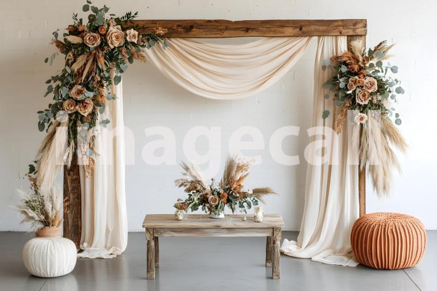 017 boho natural wood arch 50 backdrops b25257
