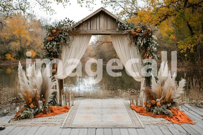 012 boho natural wood arch 50 backdrops b25257