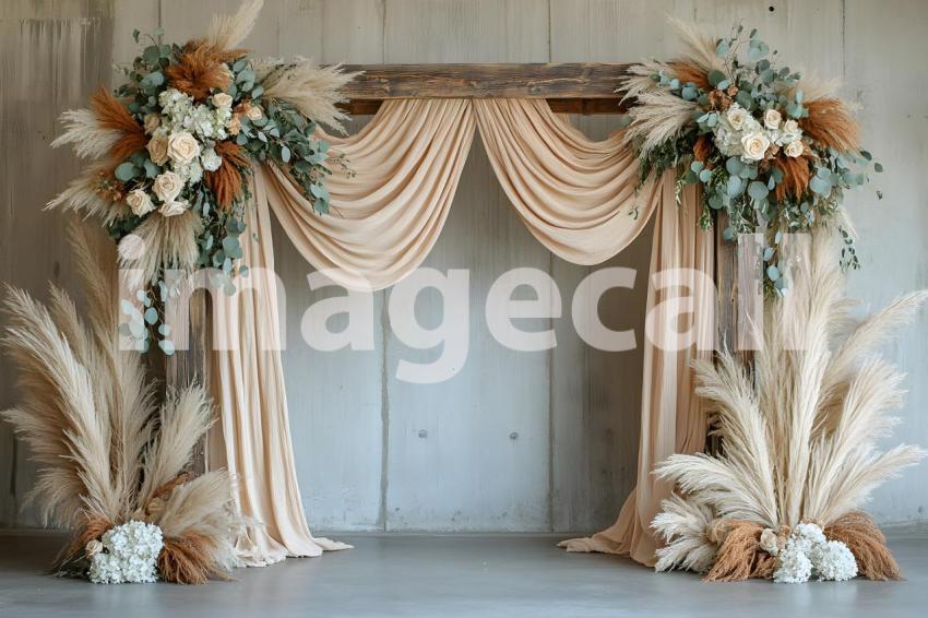 014 boho natural wood arch 50 backdrops b25257
