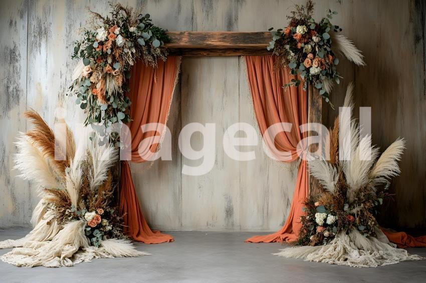 018 boho natural wood arch 50 backdrops b25257