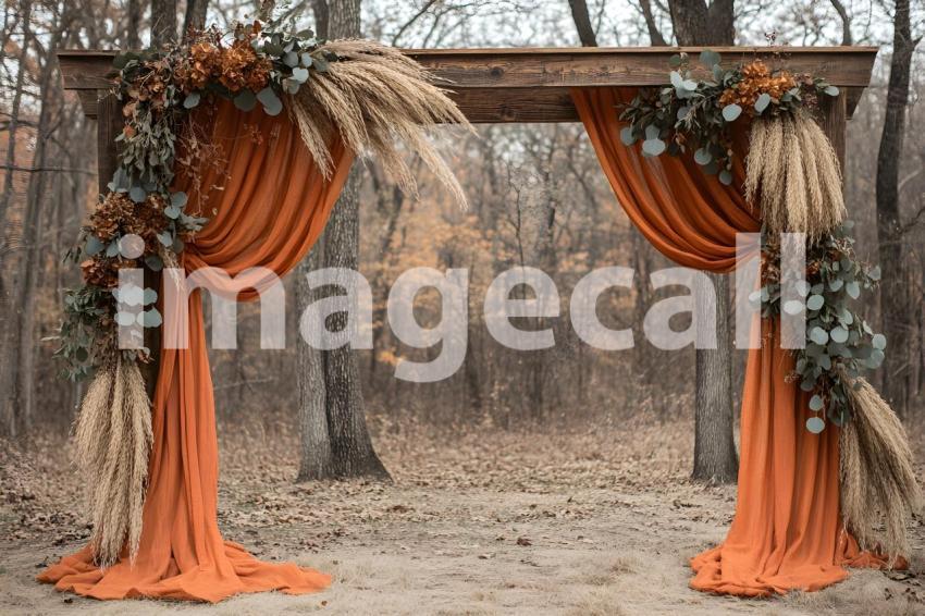 025 boho natural wood arch 50 backdrops b25257