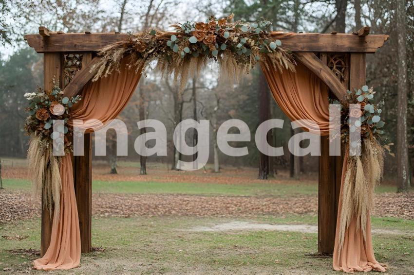 030 boho natural wood arch 50 backdrops b25257