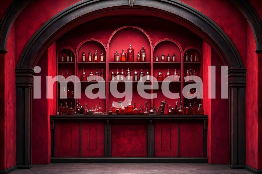 020 red hued apothecary 25 backdrops b25098