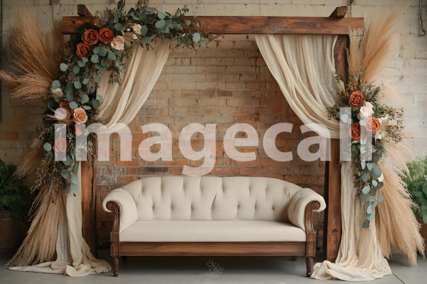 032 boho natural wood arch 50 backdrops b25257