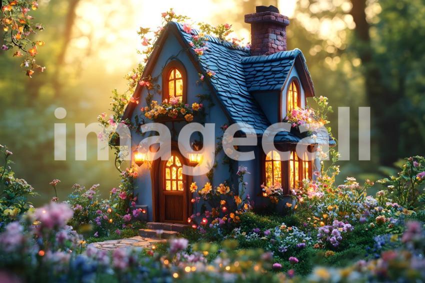 001 ethereal fairy house 20 backdrops b25077