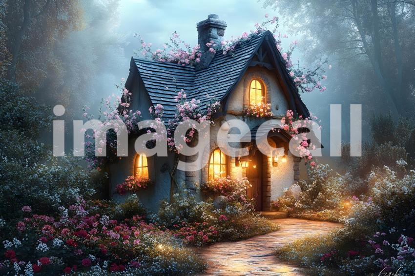002 ethereal fairy house 20 backdrops b25077