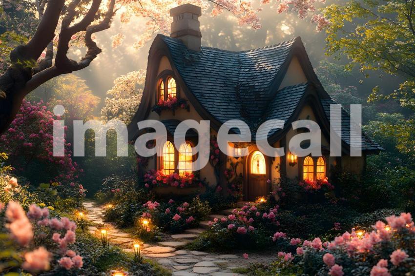 004 ethereal fairy house 20 backdrops b25077