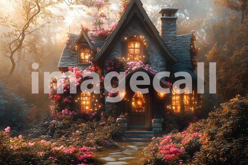 006 ethereal fairy house 20 backdrops b25077