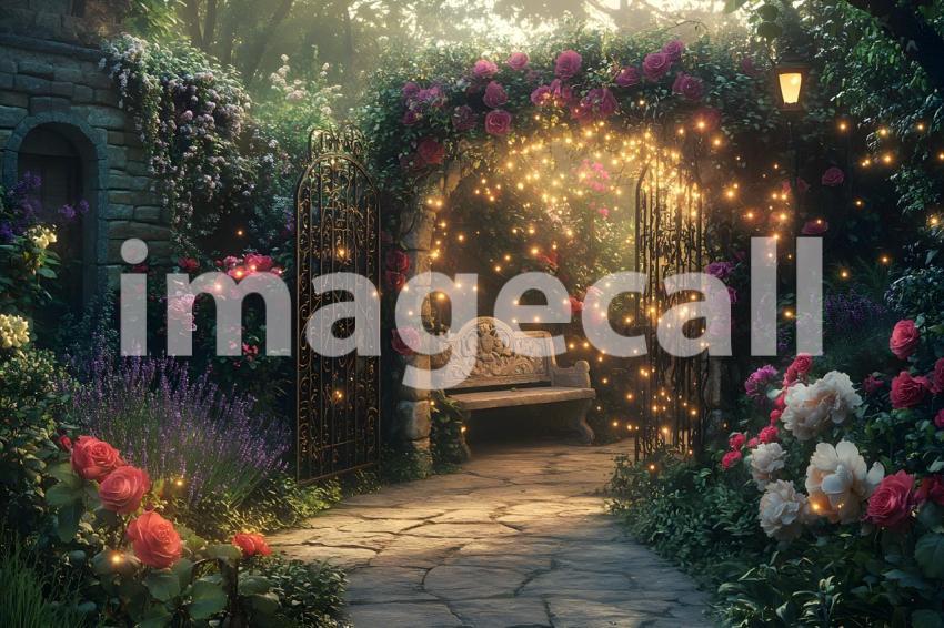 004 fairy tale garden retreat 40 backdrops b25136