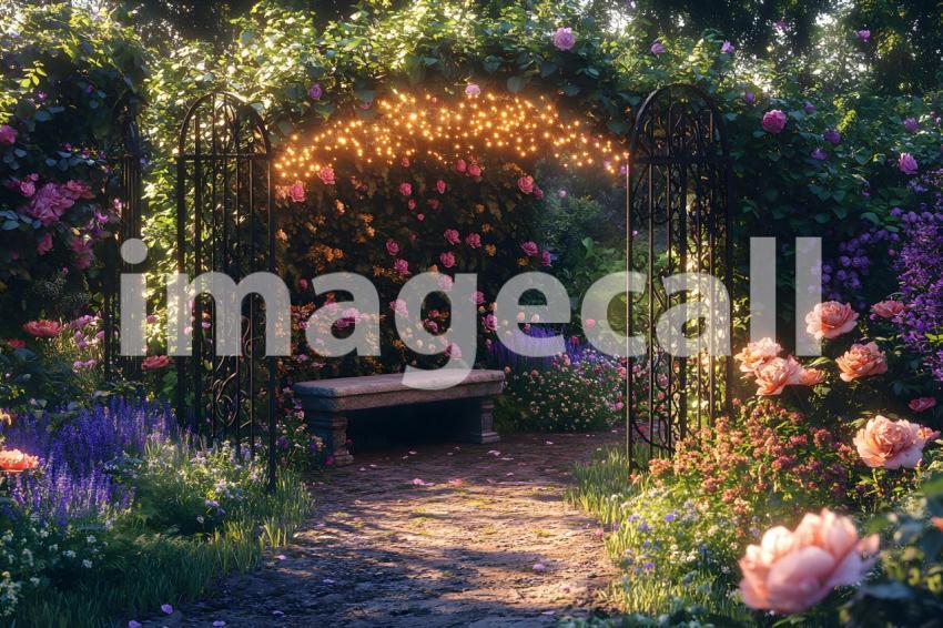 001 fairy tale garden retreat 40 backdrops b25136