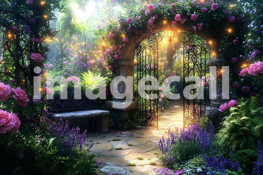 013 fairy tale garden retreat 40 backdrops b25136
