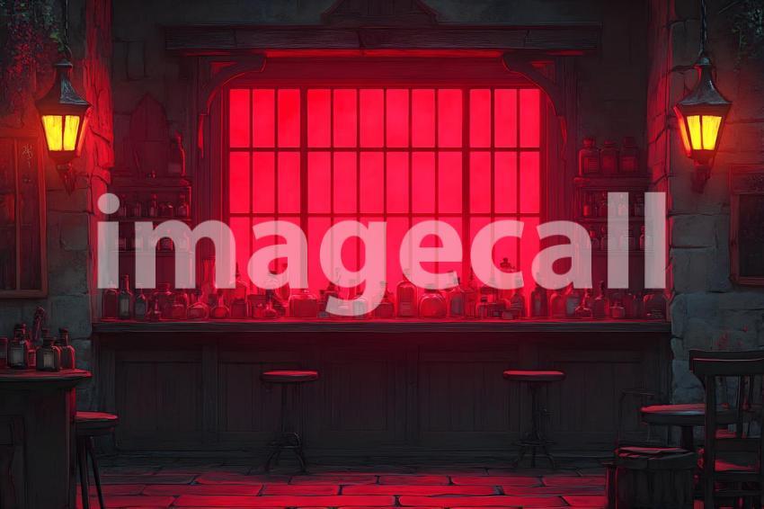 002 red hued apothecary 25 backdrops b25098