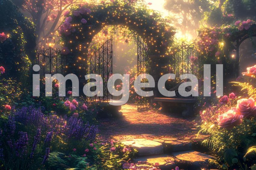039 fairy tale garden retreat 40 backdrops b25136