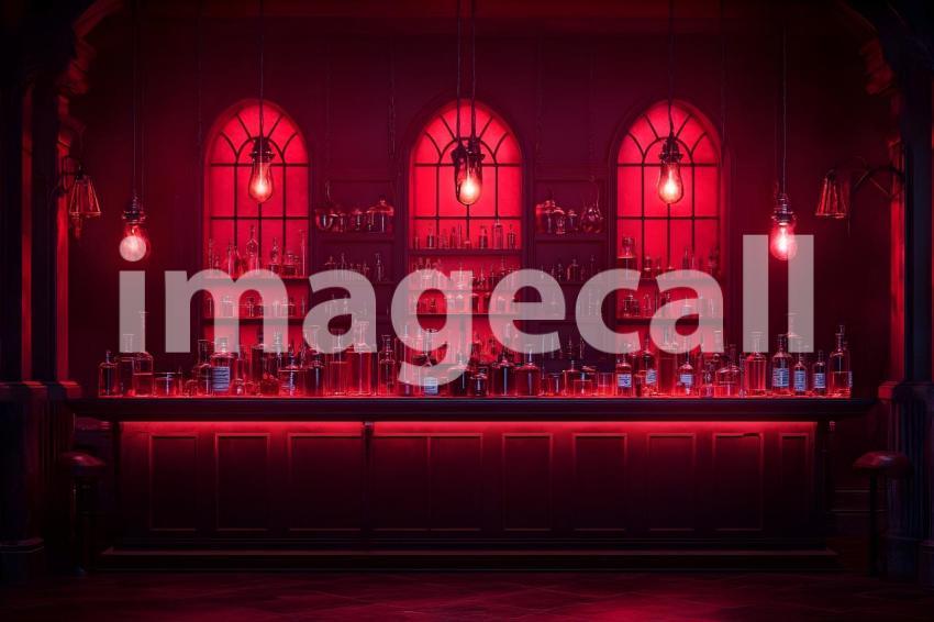 008 red hued apothecary 25 backdrops b25098