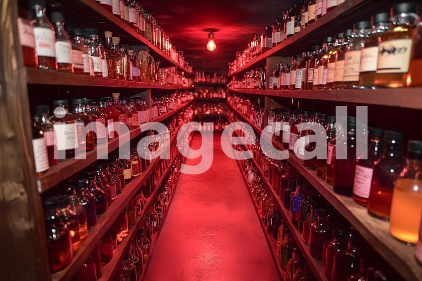 005 red hued apothecary 25 backdrops b25098
