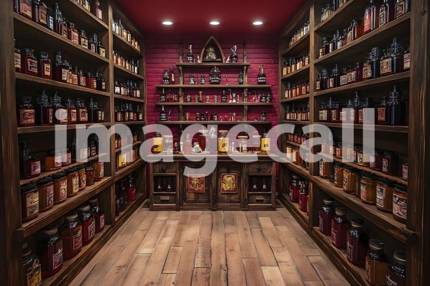017 red hued apothecary 25 backdrops b25098