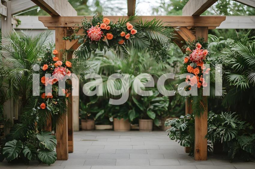 007 botanical wedding 25 backdrops bd25419