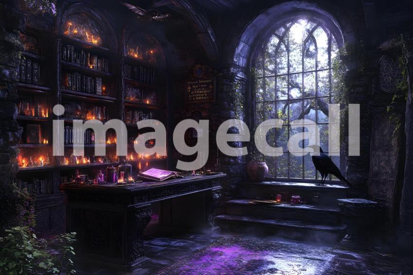 024 gothic study secrets 60 backdrops bd25476