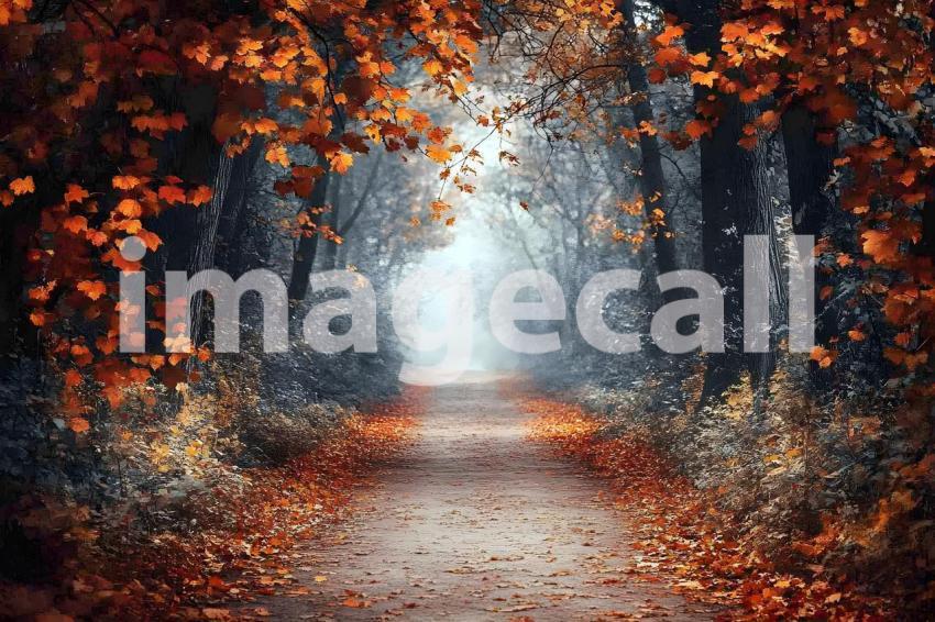 006 autumn woodland path 25 backdrops bd25405