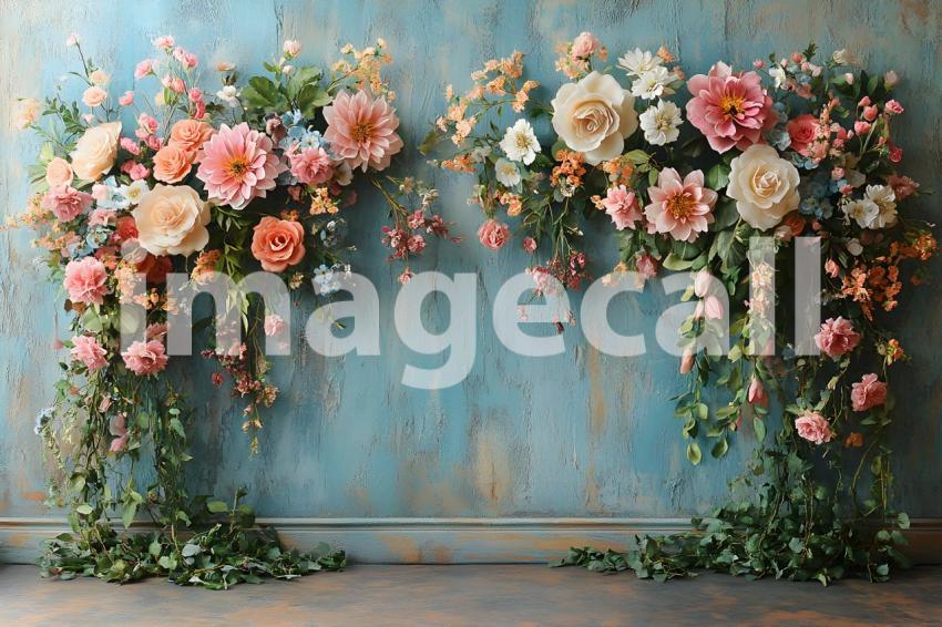 008 botanical garden vintage 25 backdrops bd25418