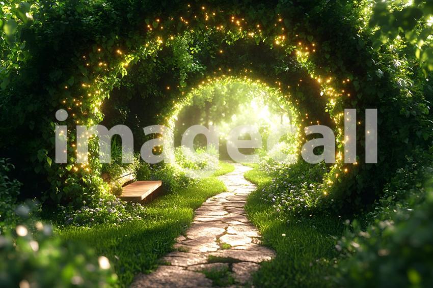 062 enchanted herb garden 65 backdrops b25004