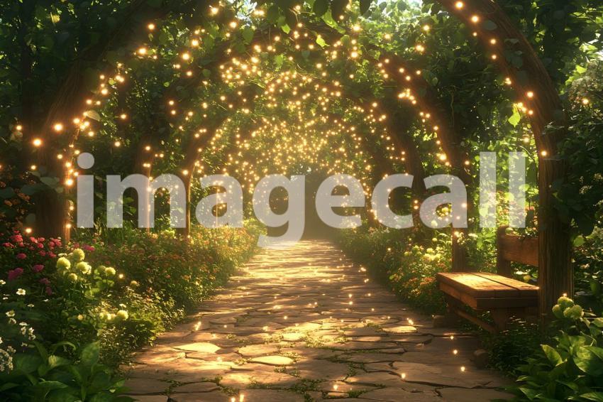 053 enchanted herb garden 65 backdrops b25004