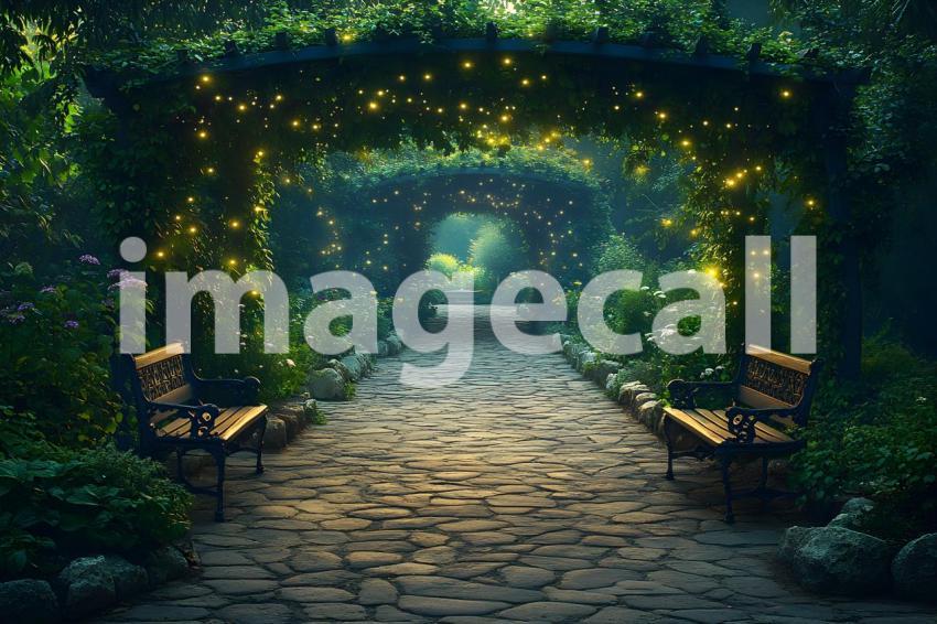 010 enchanted herb garden 65 backdrops b25004