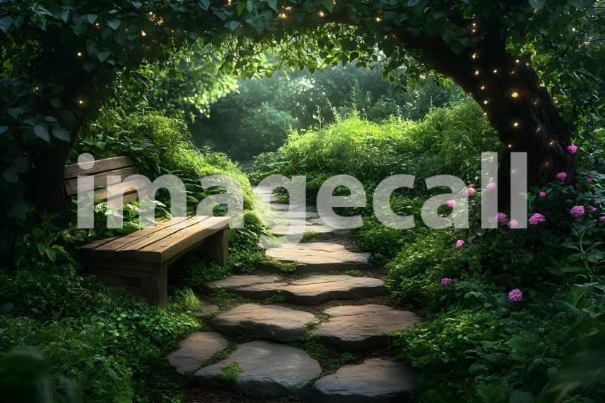065 enchanted herb garden 65 backdrops b25004
