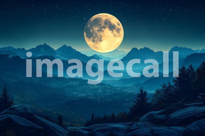 500 cinematic fantasy moon landscape 785 backdrops b25130