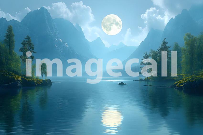 525 cinematic fantasy moon landscape 785 backdrops b25130