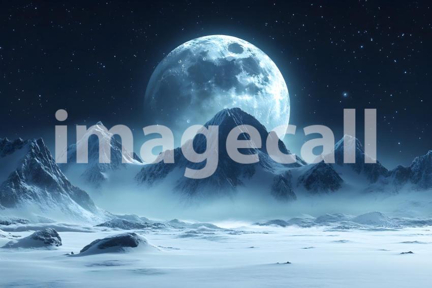 535 cinematic fantasy moon landscape 785 backdrops b25130