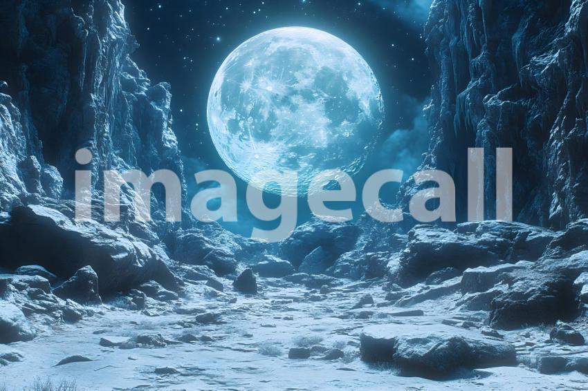 497 cinematic fantasy moon landscape 785 backdrops b25130