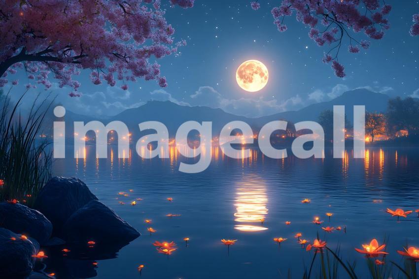 381 cinematic fantasy moon landscape 785 backdrops b25130