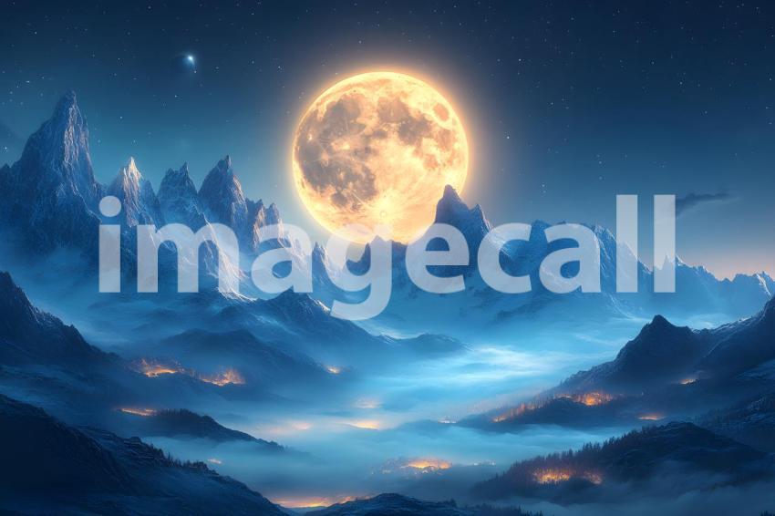 382 cinematic fantasy moon landscape 785 backdrops b25130