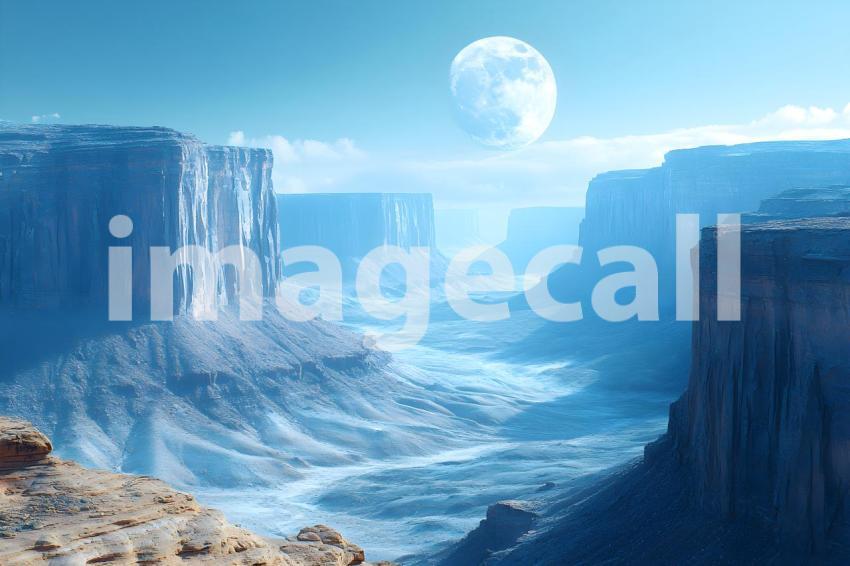 407 cinematic fantasy moon landscape 785 backdrops b25130