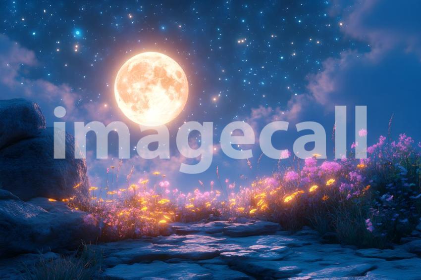 423 cinematic fantasy moon landscape 785 backdrops b25130