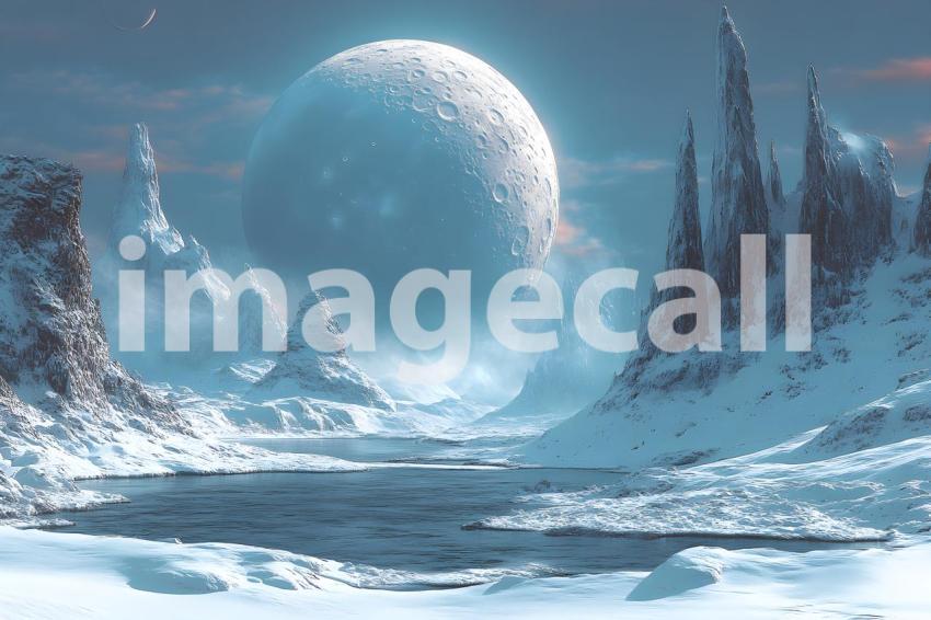 562 cinematic fantasy moon landscape 785 backdrops b25130