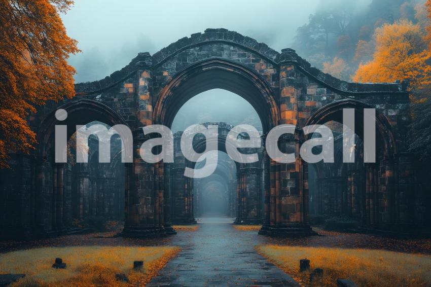017 wizarding school arches 220 backdrops b25025