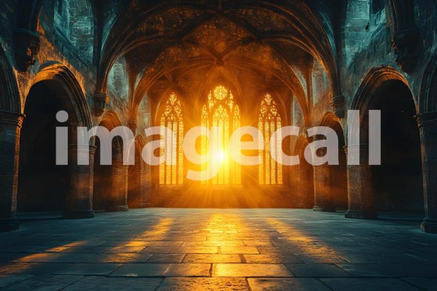 065 wizarding school arches 220 backdrops b25025