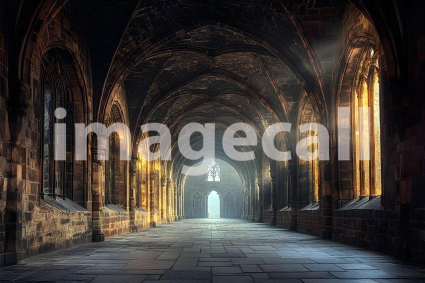 036 wizarding school arches 220 backdrops b25025